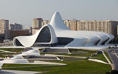 Architectural Photography of Haydar Aliyev Center, Bakü, Zaha Hadid, Client: Dia Holding 
