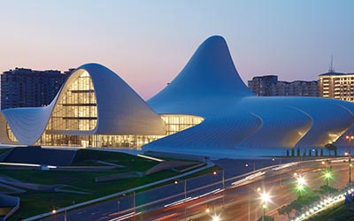 Architectural Photography of Haydar Aliyev Center, Bakü, Zaha Hadid, Client: Dia Holding 