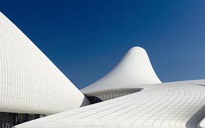 Haydar Aliyev Kültür Merkezi, Bakü Mimar : Zaha Hadid, Müşteri : Dia Holding 